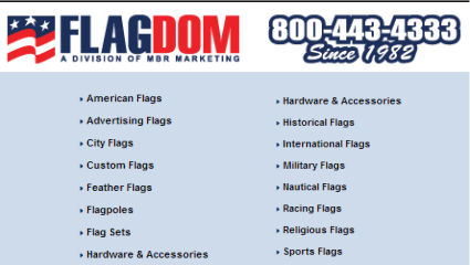 eshop at Flagdom's web store for American Made products